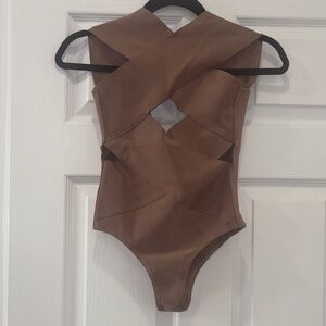 Stylish Designer Inspired Bandage Bodysuit